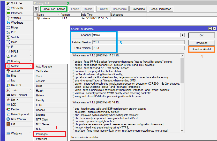    Mikrotik  WinBox - SmartHomeInforu